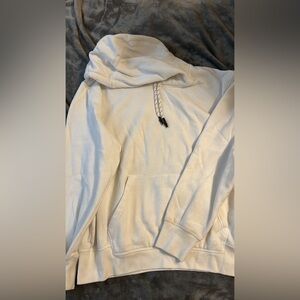 White Hoodie with Front Pocket